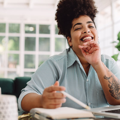 Woman at desk